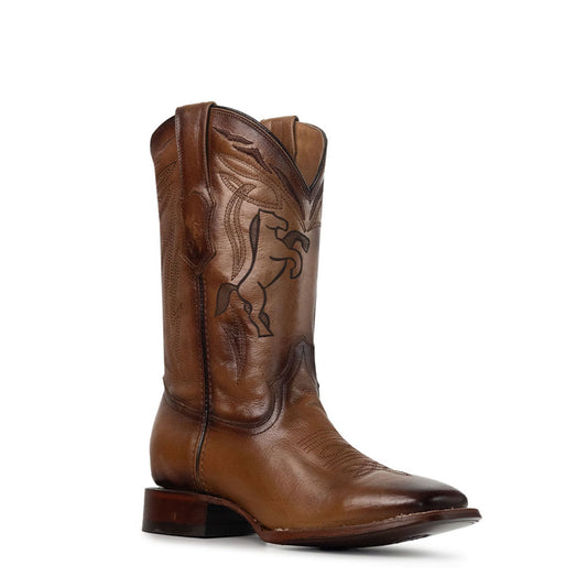 Encerado Potrillo | Miel | Horma Rodeo | Piel 100% Res