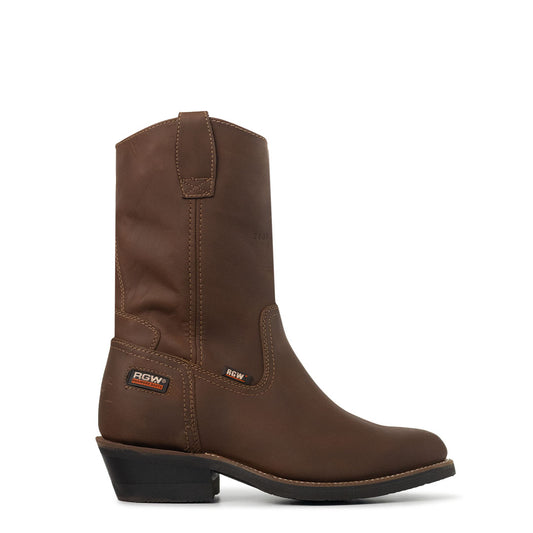 Bota de Trabajo Truck | Crazy Tan | Horma Oval | Piel 100% Res