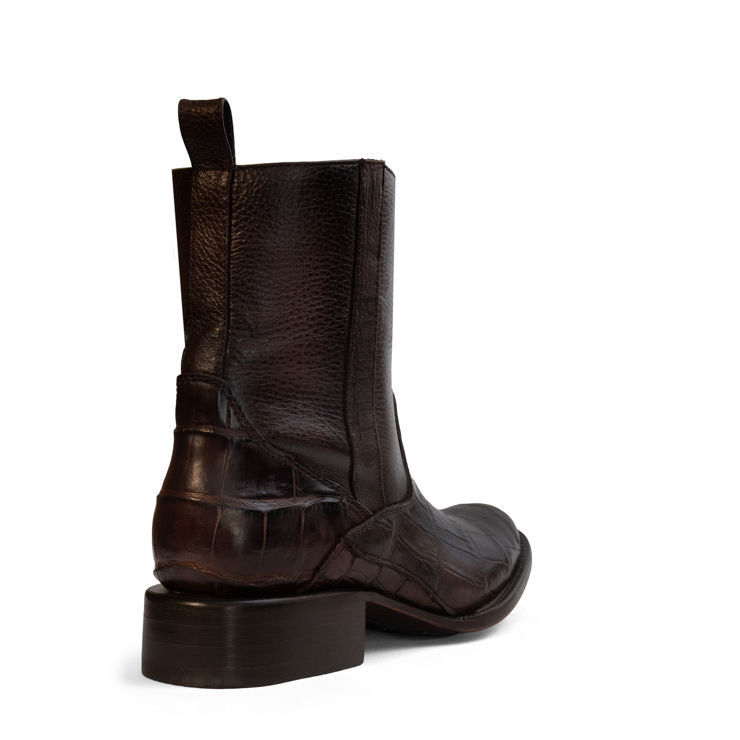 BOTAS DE COCODRILO ACUTUS | ESTILO OVAL CAFÉ