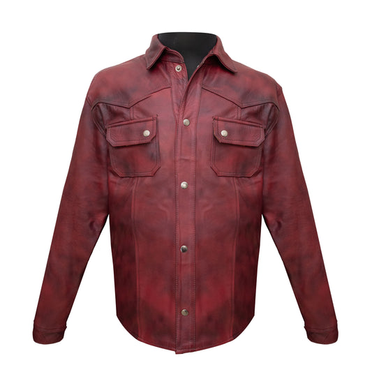 Sobrecamisa Black Cherry | El Potrillo Western | Piel 100% de Ternera