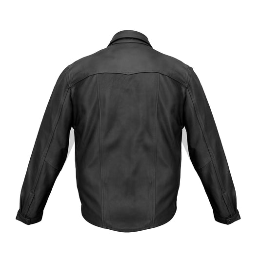 Sobrecamisa Negra | El Potrillo Western | Piel 100% de Ternera