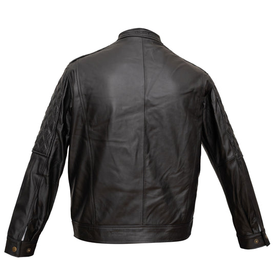 Chamarra Rombos Negro | El Potrillo Western | Piel 100% Borrego