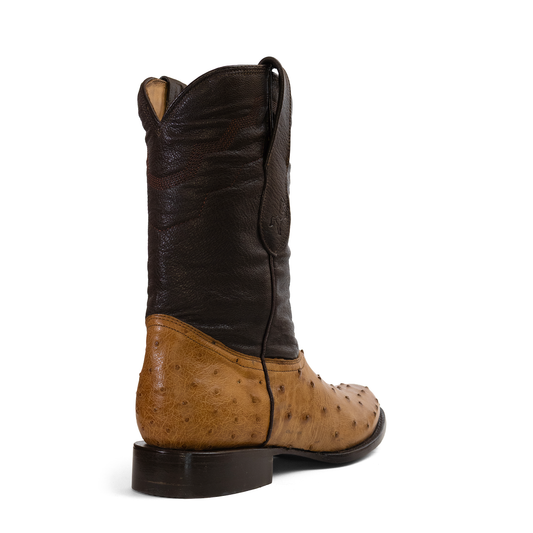 BOTAS DE AVESTRUZ | ESTILO ROPPER COÑAC
