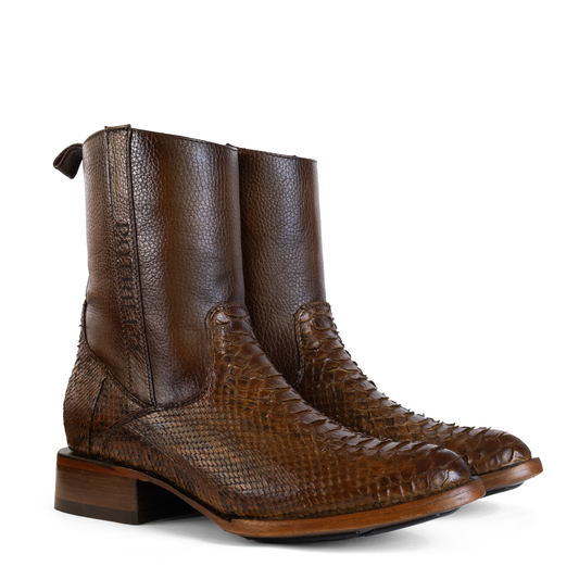 BOTAS DE PITÓN | ESTILO OVAL TABACO