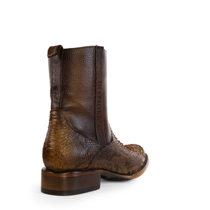BOTAS DE PITÓN | ESTILO OVAL TABACO