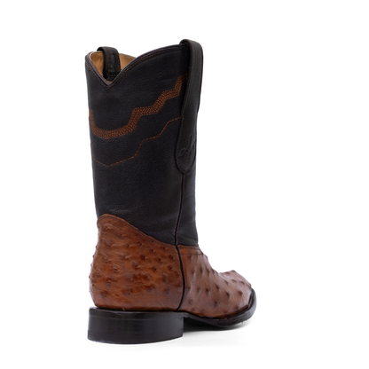 BOTAS ROPER | PIEL DE AVESTRUZ COGNAC