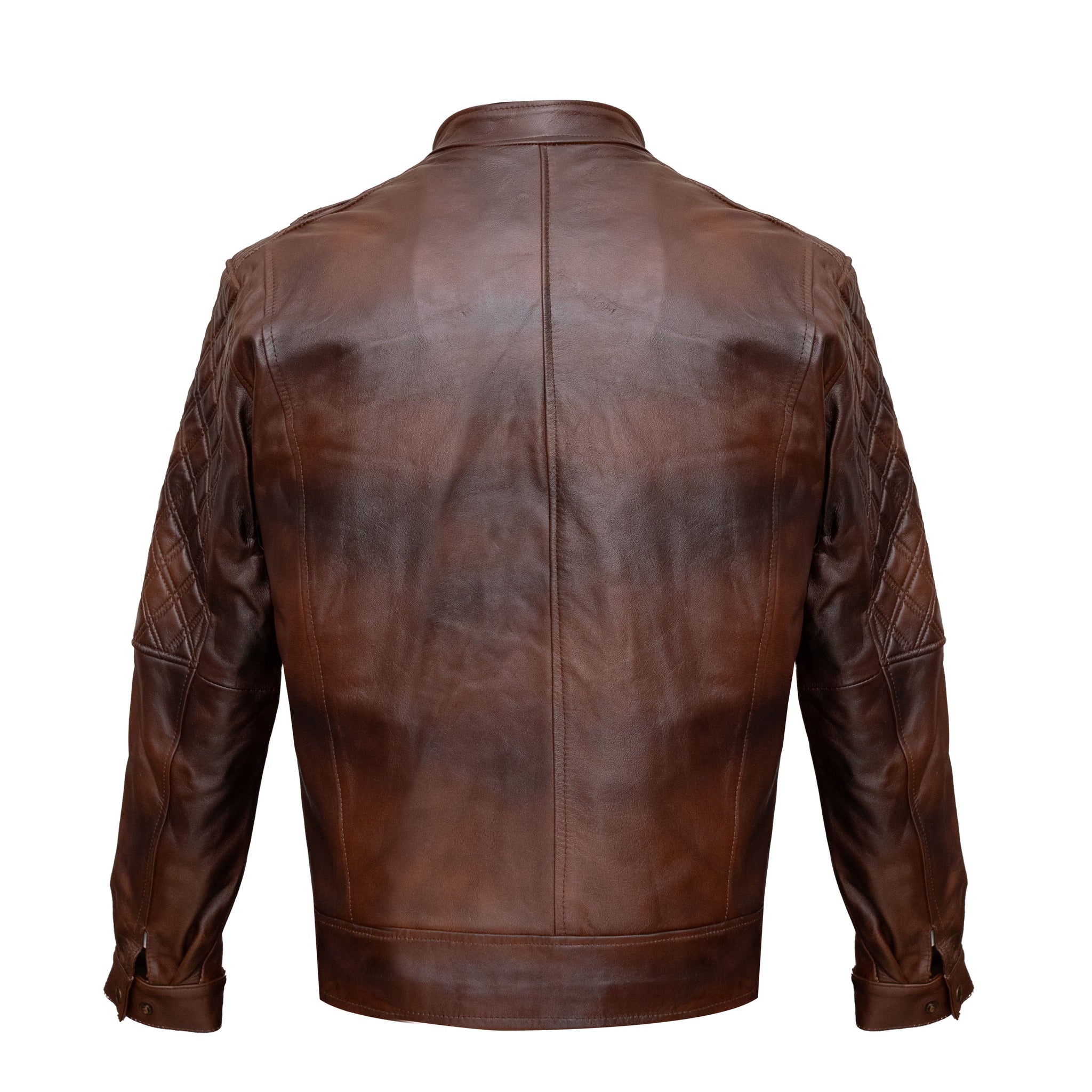 Chamarra Rombos Beteado | El Potrillo Western | Piel 100% Borrego